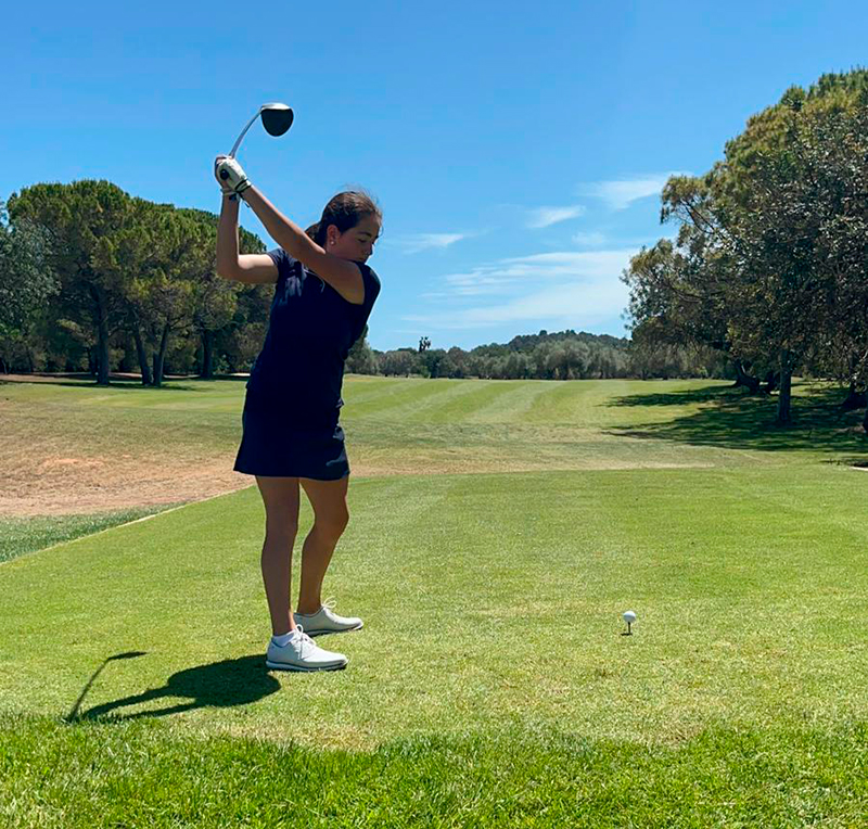 Clara Lasheras en el Campeonato de España Sub 18
